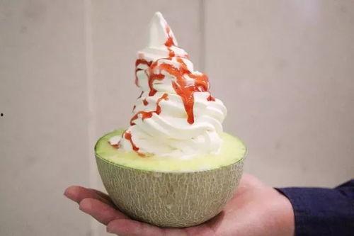 日本人吃哈密瓜冰淇淋视频,哈密瓜冰淇淋引发热议